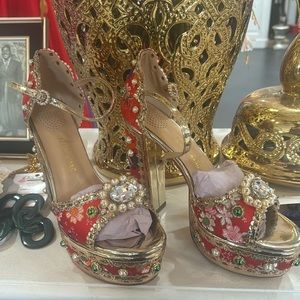 AZALEA WANG Cici Jeweled Heels